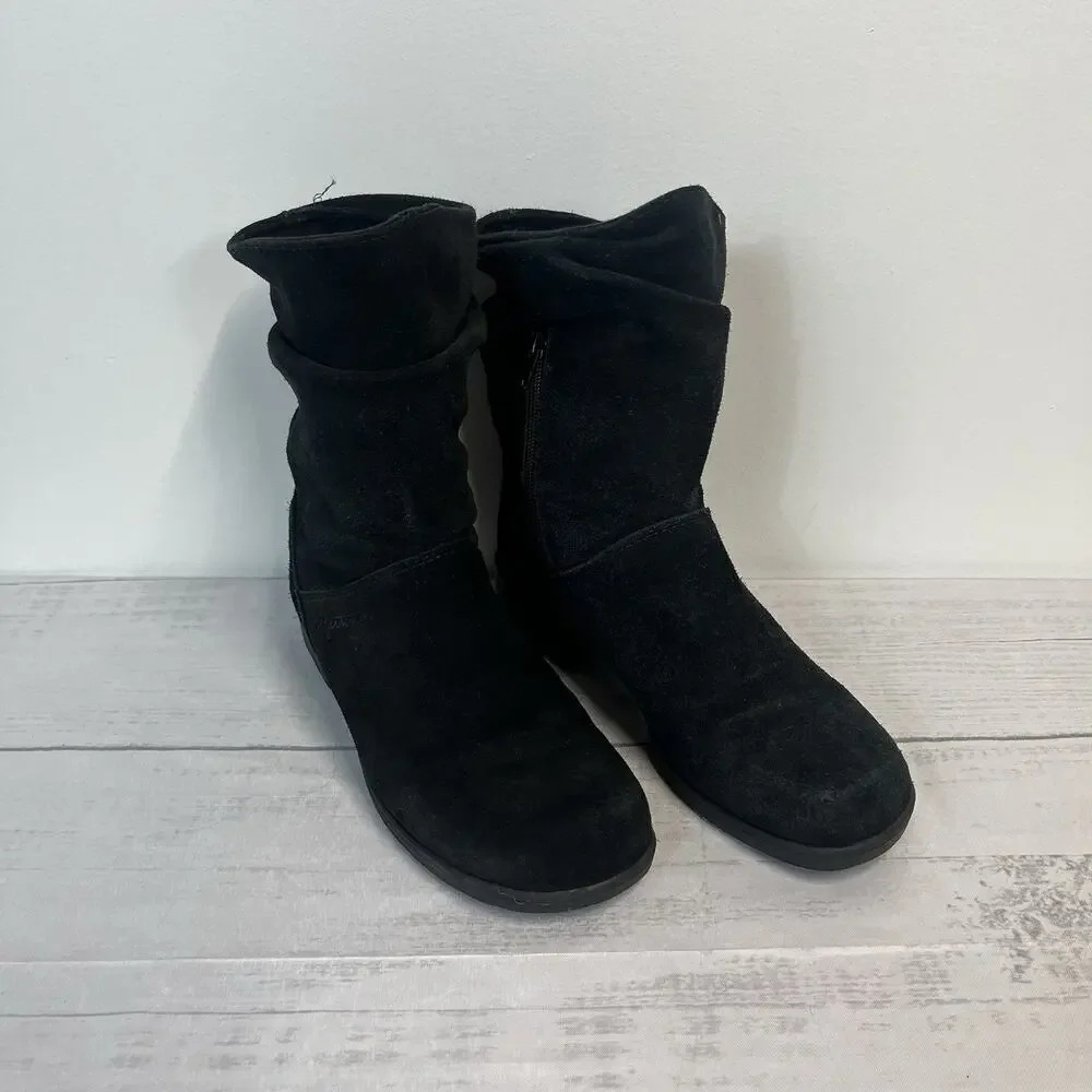 Martino Canadian Suede Leather Slouch Boots Women's 9M Winter Outdoor Ski Lodge